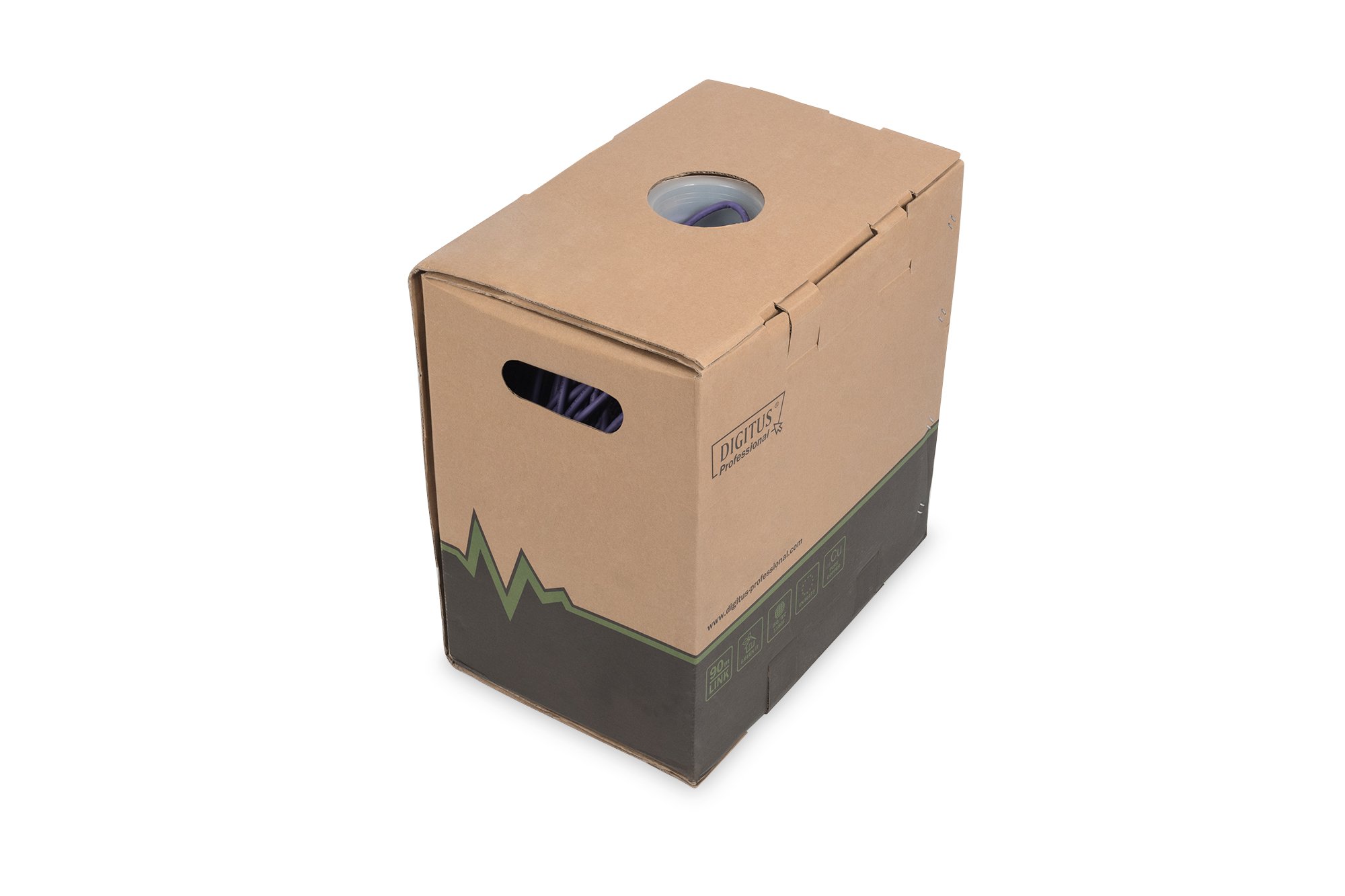Digitus DK1613VH305 Cavo Solido Non Schermato Utp Halogenfree per Reti, Categoria 6 in Rame Matassa, 305 mt, Simplex - LSZH-1 - Eca, Cat-6 - U-UTP - 305m