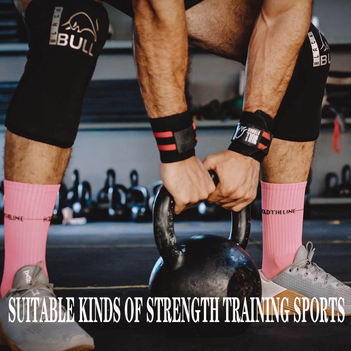 Paradenti per powerlifting (2 pezzi), bocchino fitness per proteggere denti e mascella, bocchino per sollevamento pesi, per tutti gli sport di forza (2 pezzi, nero)