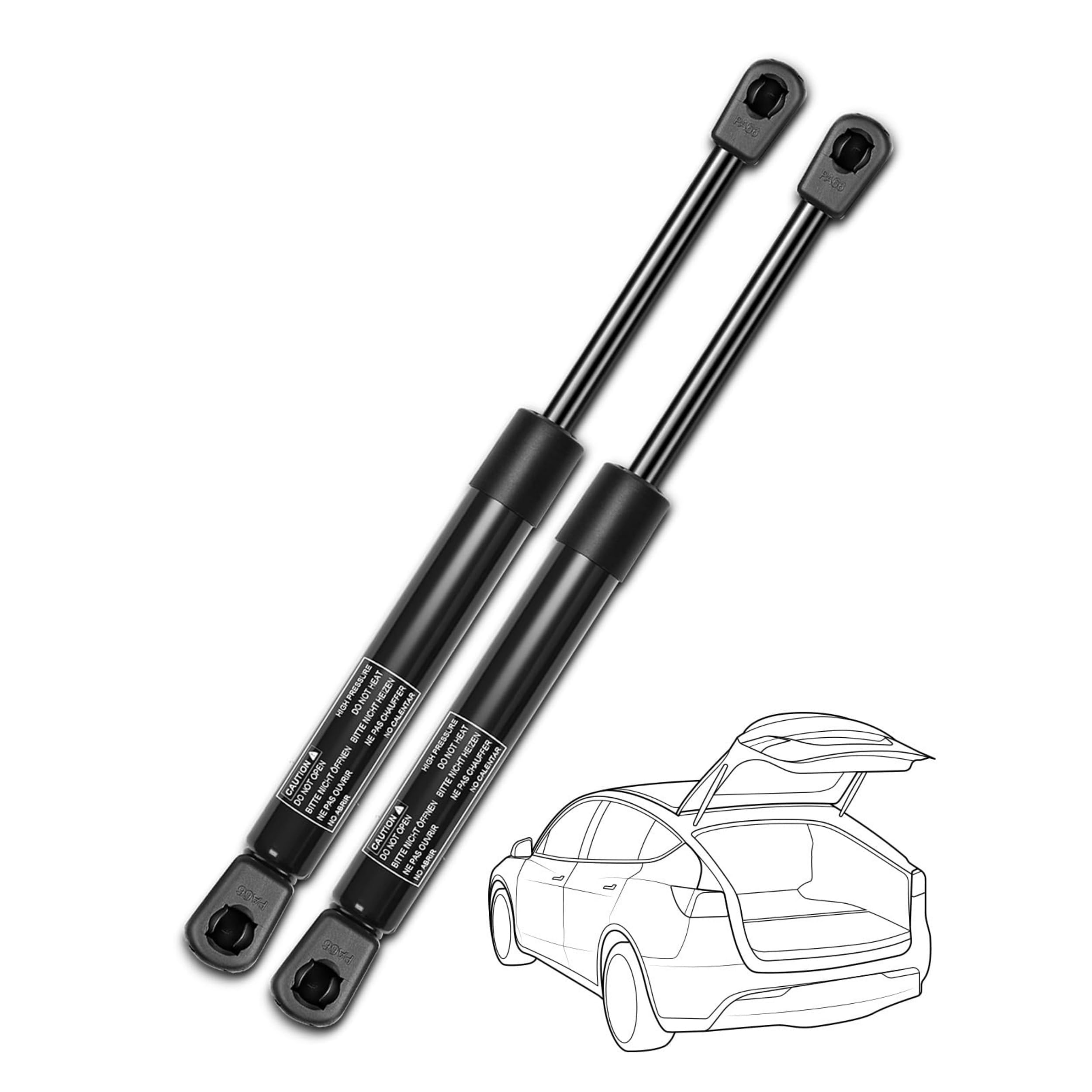 Tryagat 2 Pcs Tailgate Gas Struts for Audi A4/A4 Quattro 1996-2005, S4 2000-2002 & Volkswagen Jetta 1999-2004, Passat 1998-2005, Sedan