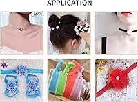 Vista 8 de Banda elástica de satén para coser de 3/8 pulgadas, rollo de cinta elástica brillante con cordón elástico plano para ligar el cabello, diadema