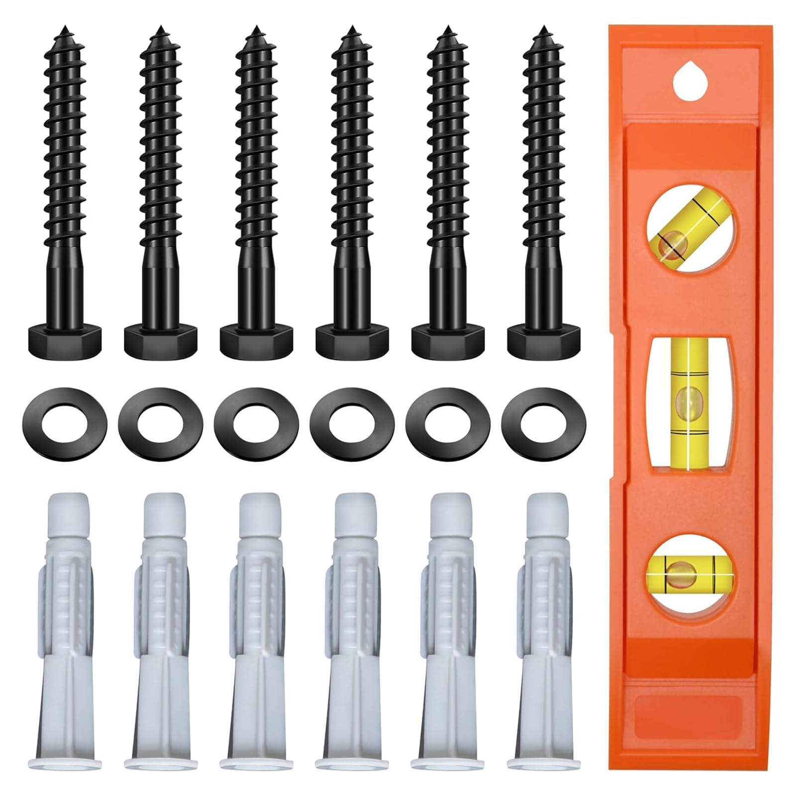 Buxuaaaa Multicolor M8x65mm Delay Screws For Wall Mounting Highlighting Against Slip Polystyrene Sleeve And Tool Complimentary Installation Ensuring Grip Five Hundred Delay Screw