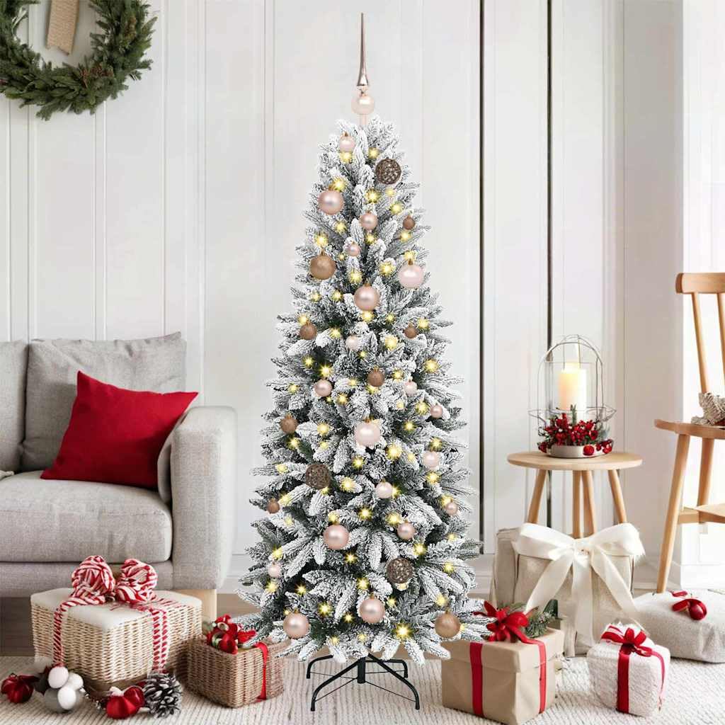 vidaXL Árbol de Navidad Artificial Blanco 150 cm