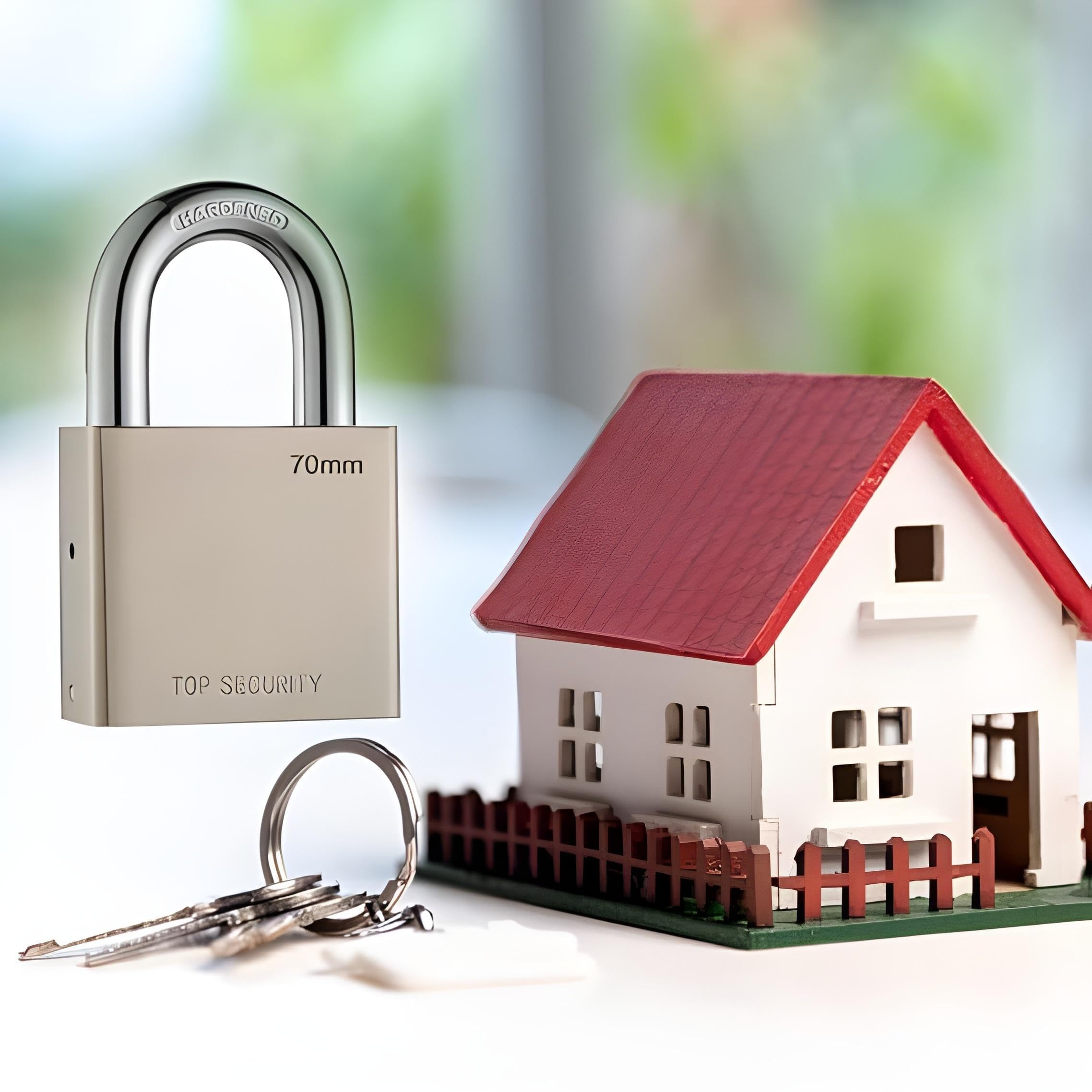 Oblivion Lock for Home - Multipurpose Solid Keys Padlock - Corrosion Resistant and Waterproof Heavy Duty Security Lock for Main Door, Gate, Dormitory, Shops, Offices and Shutters (2, 70mm) — Amazon image 6