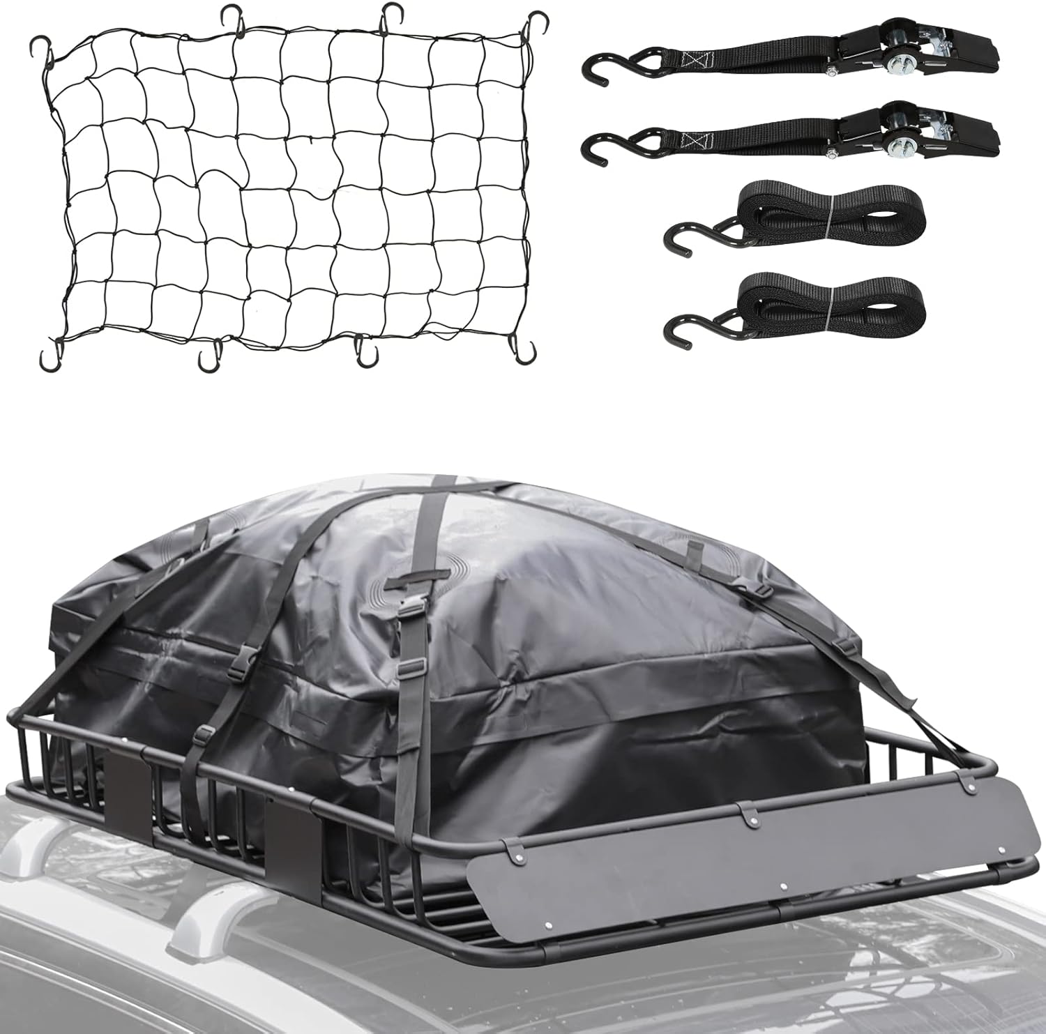 WEIZE Heavy Duty 64"x 39" Roof Rack, Rooftop Cargo Carrier
