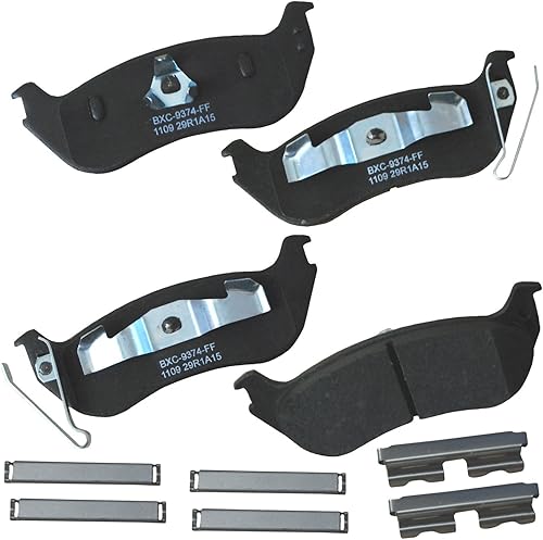 Miniatura 136 de Bendix Pastillas de freno traseras de cerámica Premium SBC1100 para Nissan Frontier 2024-2005, Xterra 2015-2005, Suzuki Equator 2012-2009