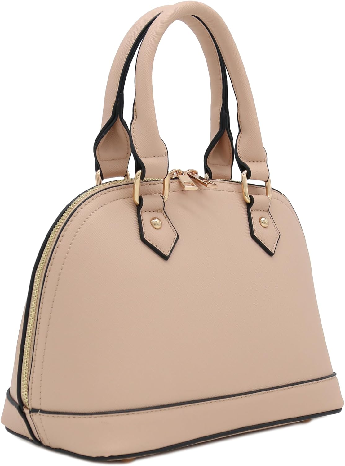 Zip-Around Saffiano Classic Dome Satchel - Image 4