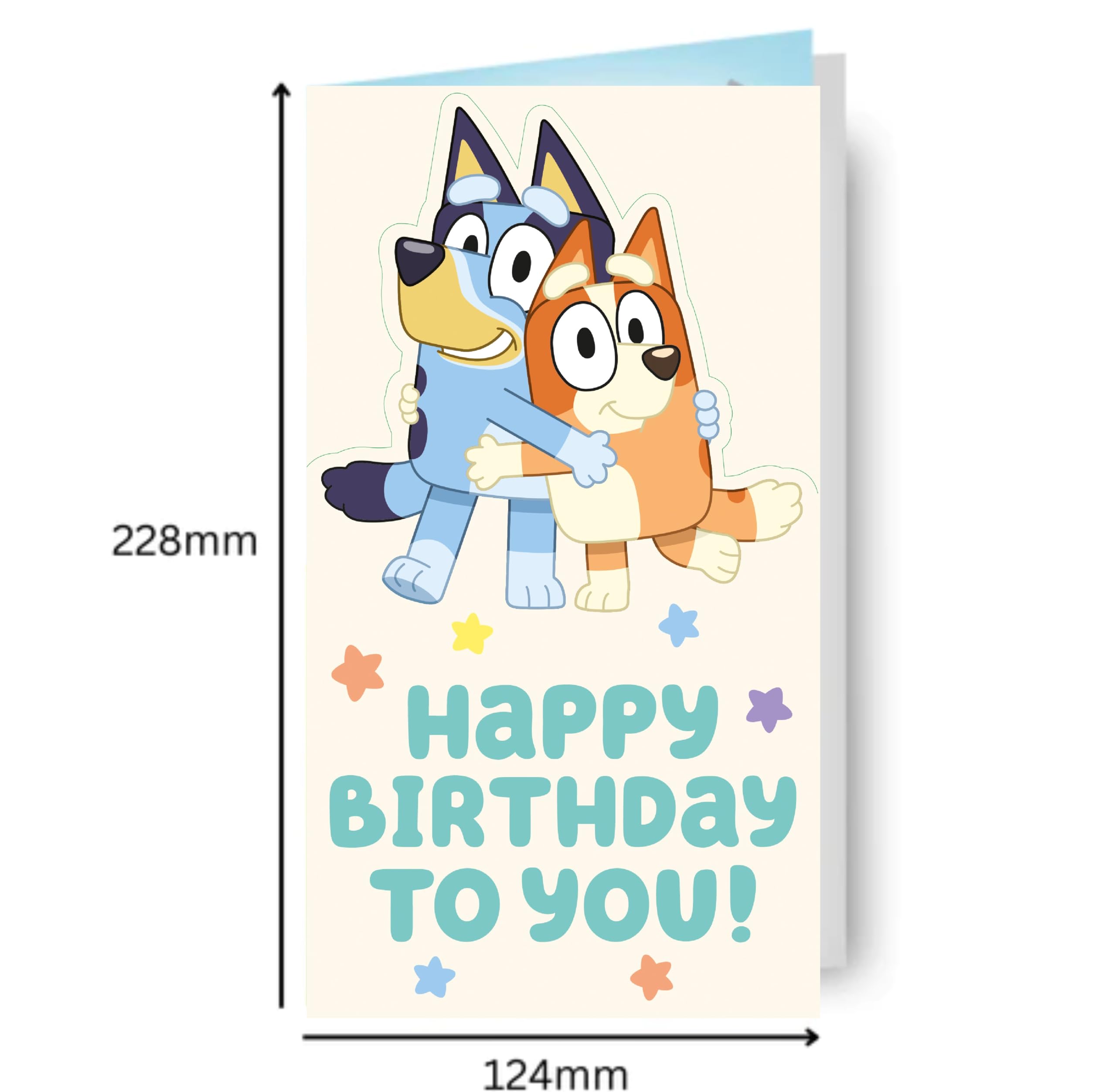 Bluey Carte D'anniversaire 5 Ans Pour Enfants, Carte D'anniversaire Pour 5e Anniversaire, Carte D'anniversaire Bluey Pour Enfants, Carte D'anniversaire Sous Licence Officielle