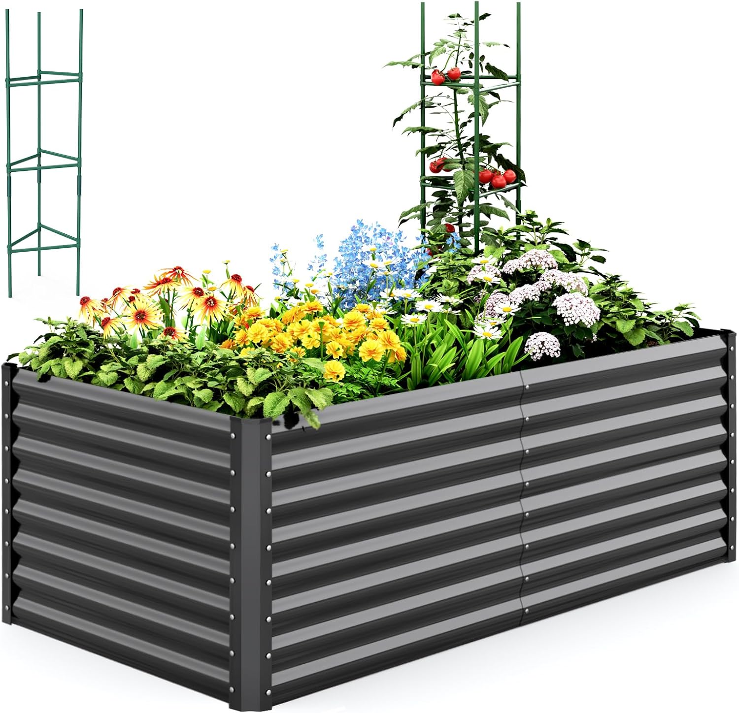 GroundWork 880 lb. Wood Raised Bed Planter