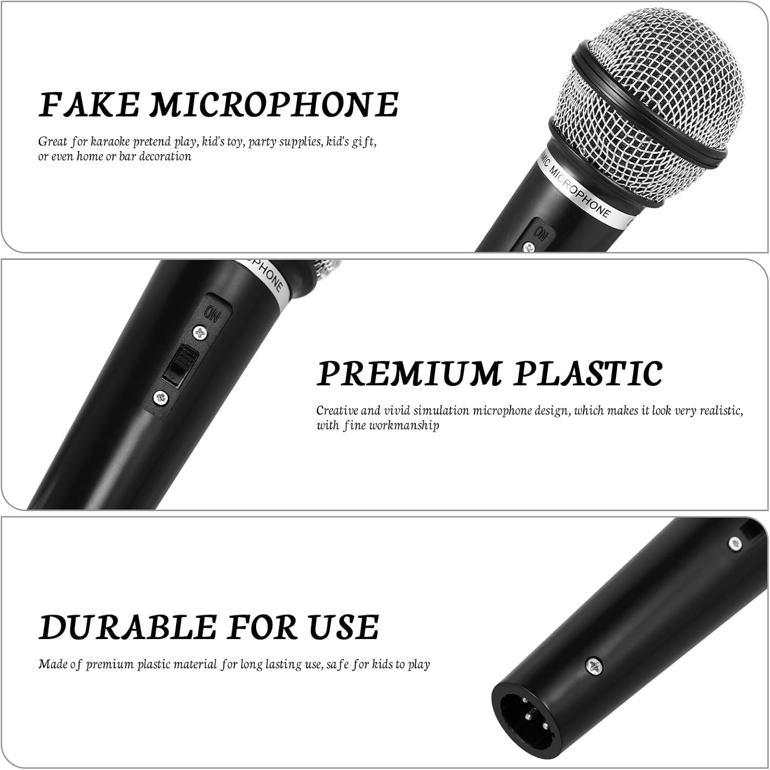 1pc Fake Microphone Toy for Toddlers Kids Toy Microphone Prop for Party Stage Performance - Image 7