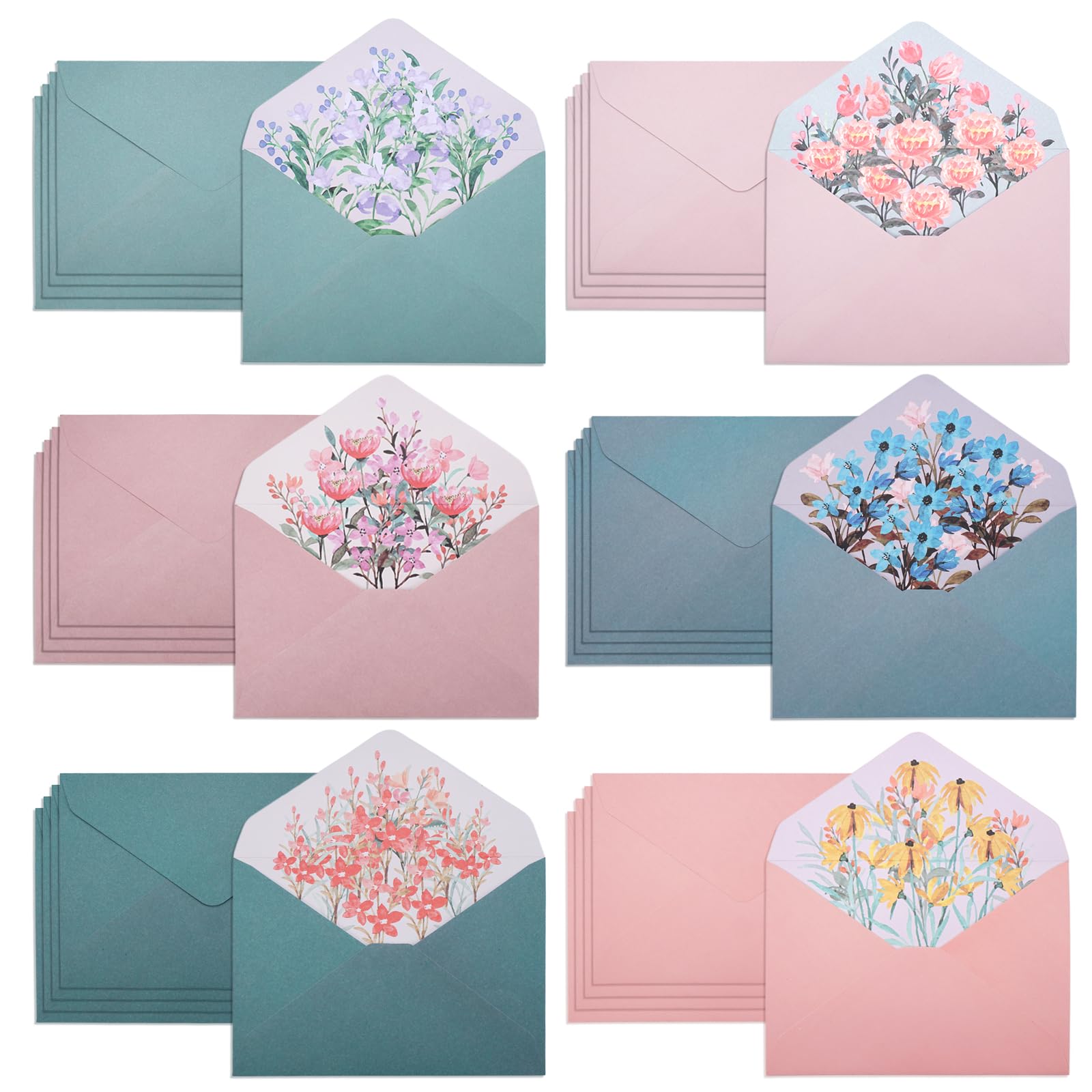 Sobres De Colores DL (110 Mm X 220 Mm) Para Tarjetas De Felicitación