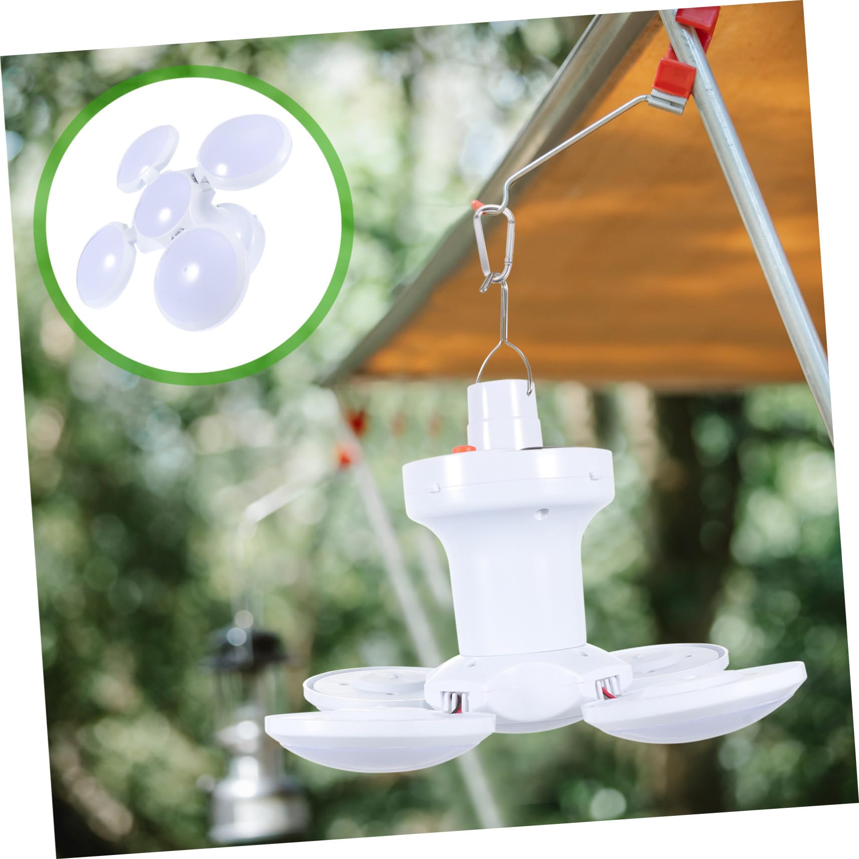 Lámpara Solar Plegable Recargable para Camping, Luz de Emergencia LED , Luz Colgante Multifuncional para Exteriores, Uso en Tienda de Campaña y Actividades al Aire Libre