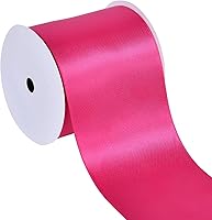 Vista 129 de YAMA Cinta de satén de doble cara, 7/8 pulgadas, 25 yardas para envolver regalos, color rosa
