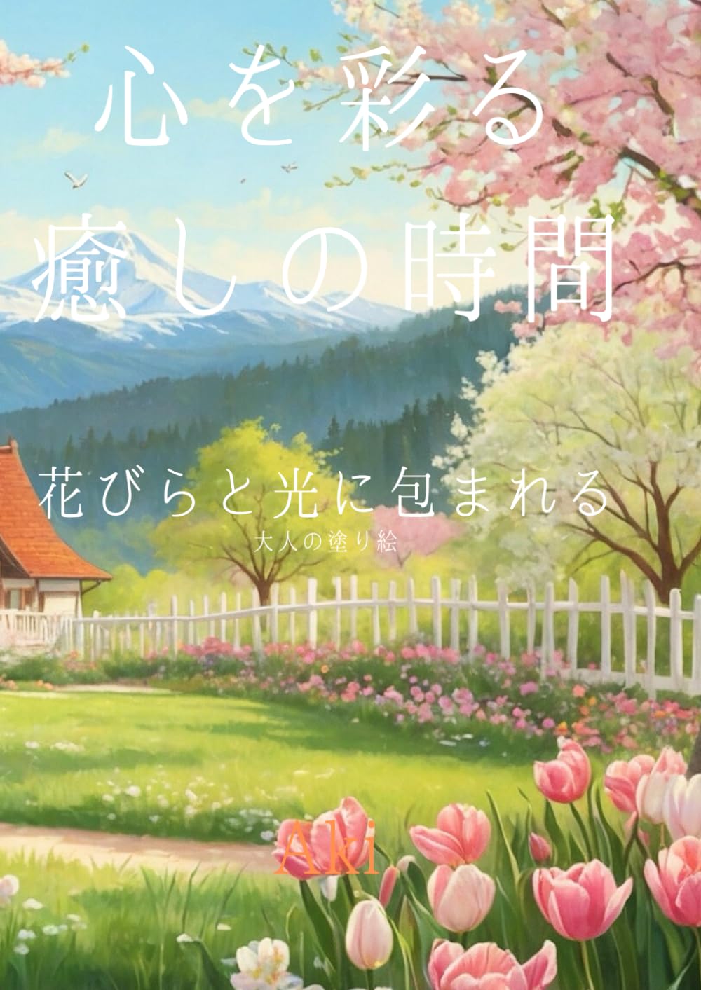 心を彩る癒しの時間: 花びらと光に包まれる:大人の塗り絵 (Tranquil Lines)