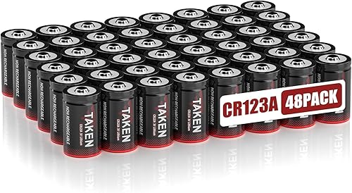 Taken CR123A Baterías de litio de 1600 mAh de alta potencia, 3 V, batería no recargable para detector de humo, detector de movimiento, sistema de disponible en Yaxa Colombia