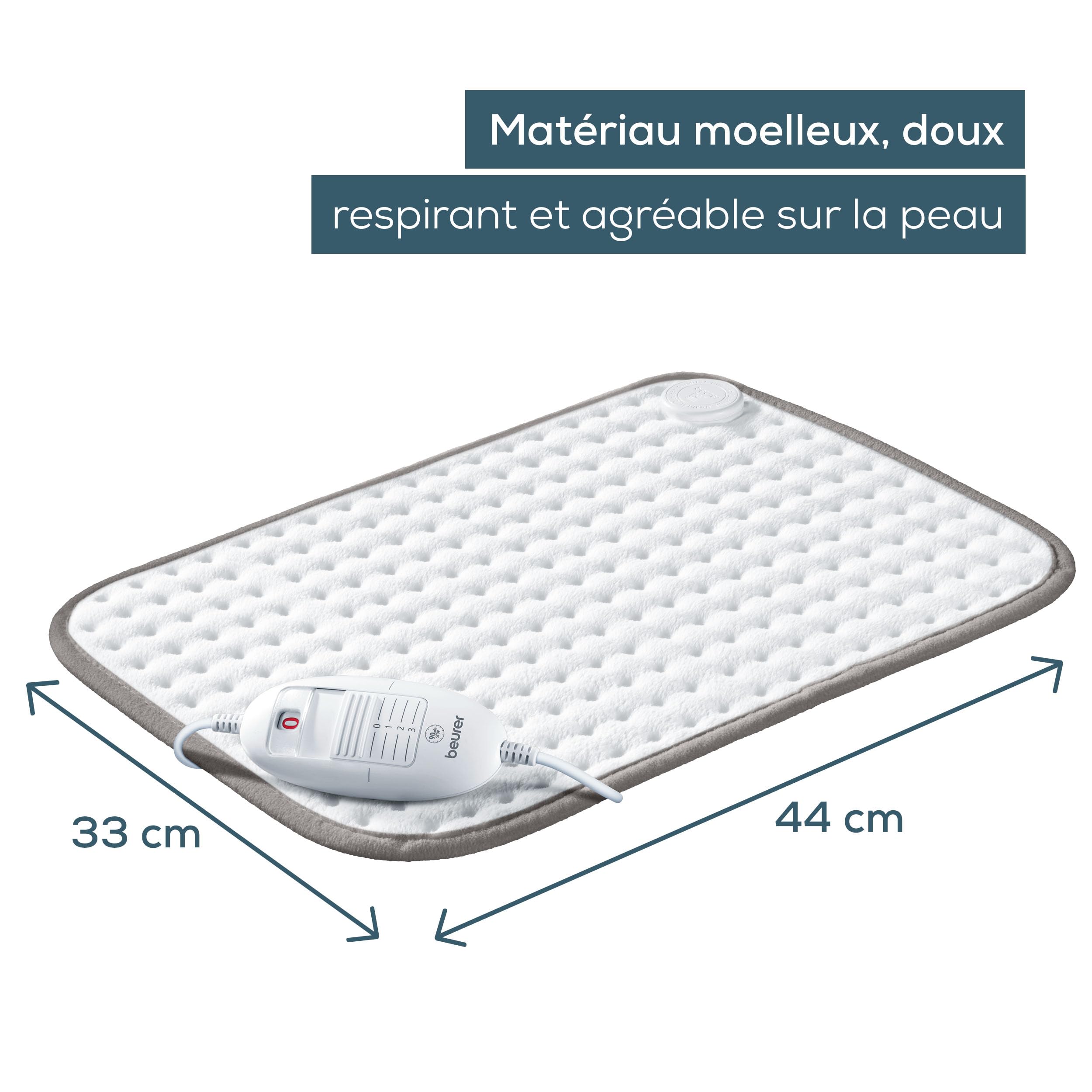 Beurer HK Limited Edition 2023 Coussin chauffant, douillet avec 3 niveaux de température et arrêt automatique, lavable en machine