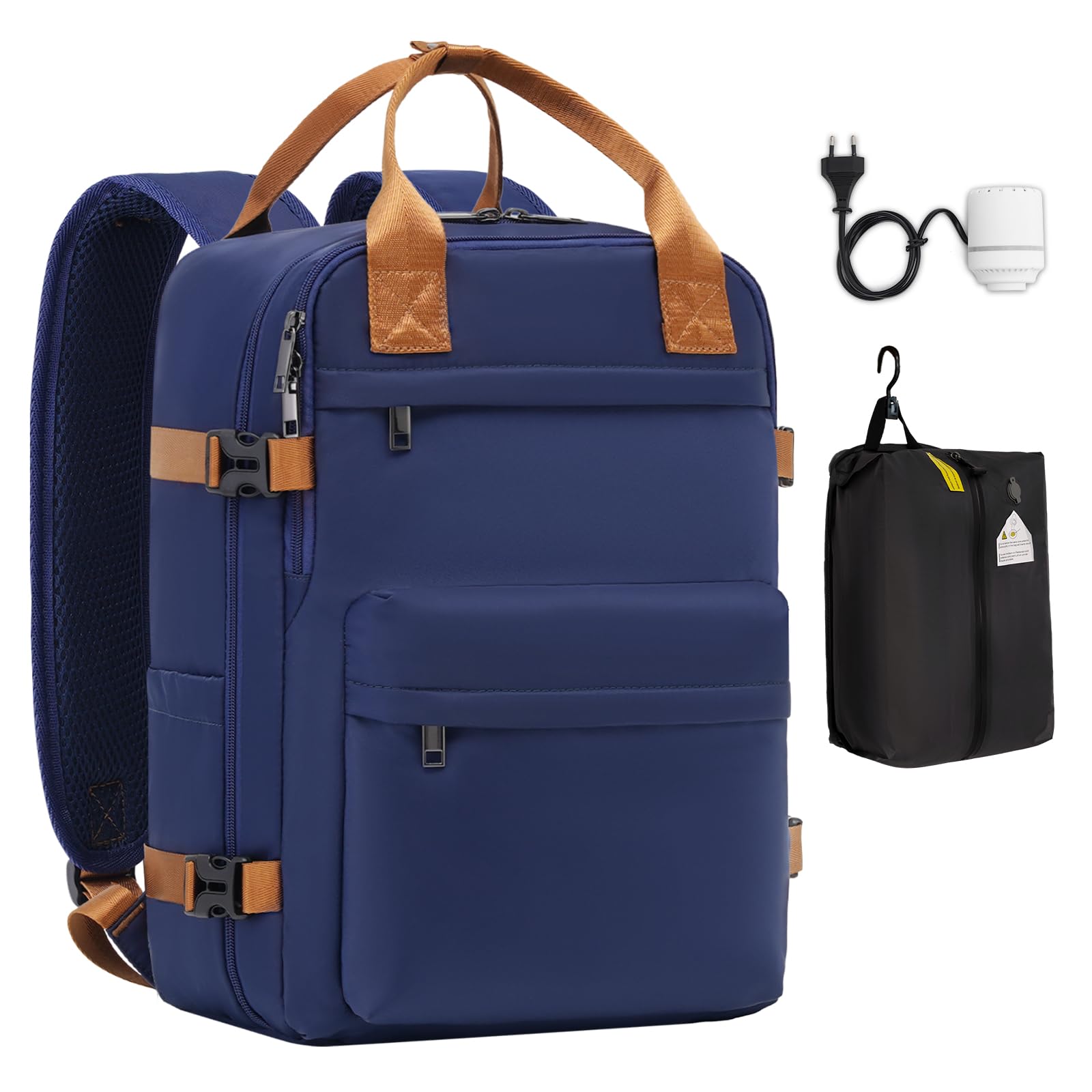 COOLIFE Handgepäck Rucksack für Ryanair 40×30×20 Reiserucksack Flugzeug 20L Klein Handgepäck Kabinengröße Handgepack Tasche mit Laptopfach für Weekender Kurze Trip
