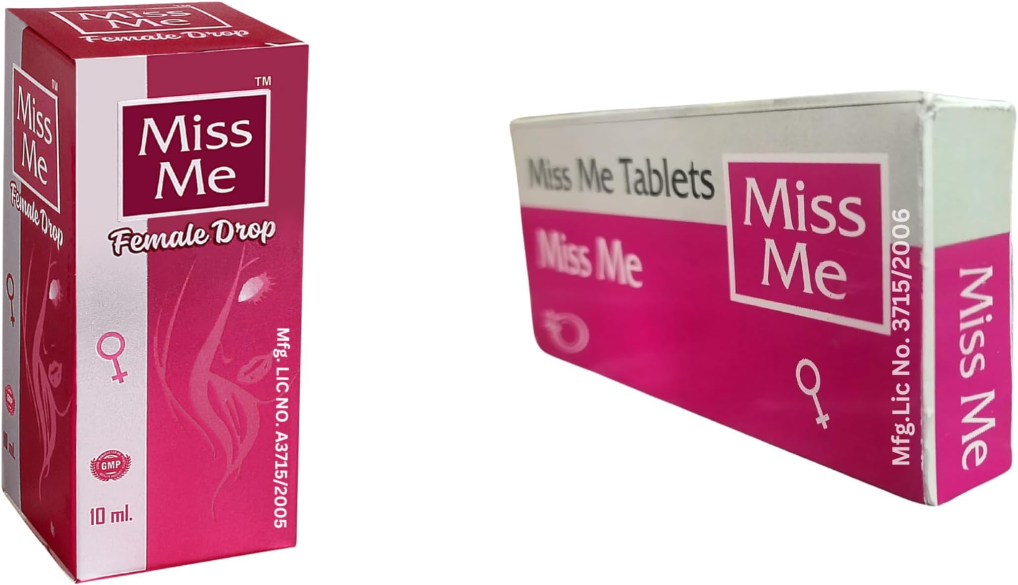 Miss Me Ayurvedic drop for female -10ML | Miss Me Tablet for female (5pcs)