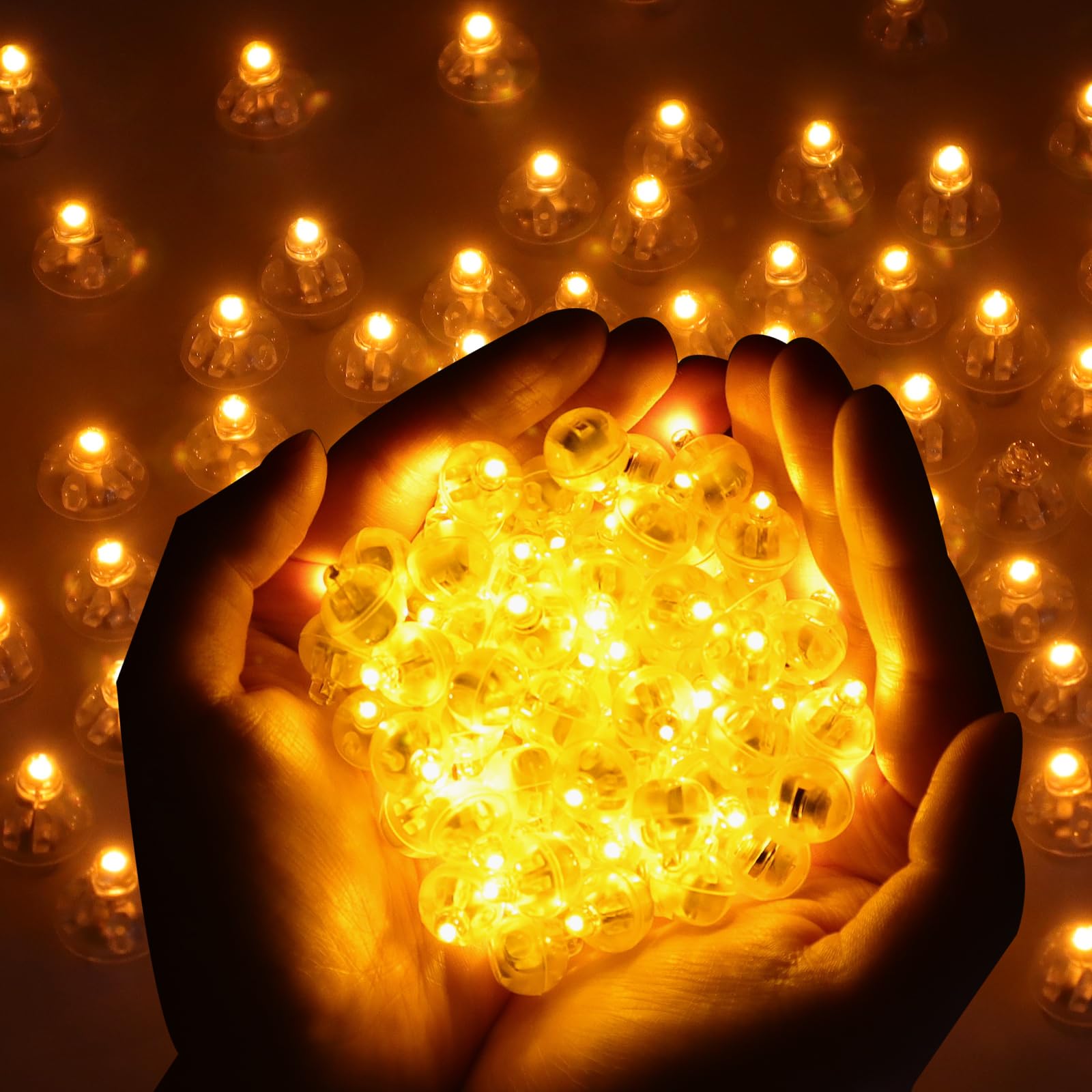 60 stuks LED-ballonverlichting, Mini LED-licht warm wit, LED 60 stuks LED-ballonverlichting, Mini LED-licht warm wit, LED