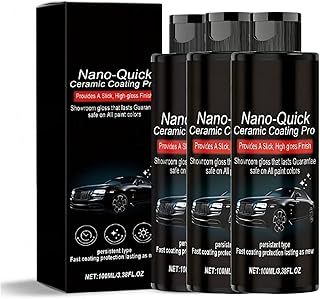 Nano-Quick Ceramic Coating Pro Revêtement de rénovation pour automobile, technologie céramique avancée, effet verre anti-poussière et lustre durable - 300 ml