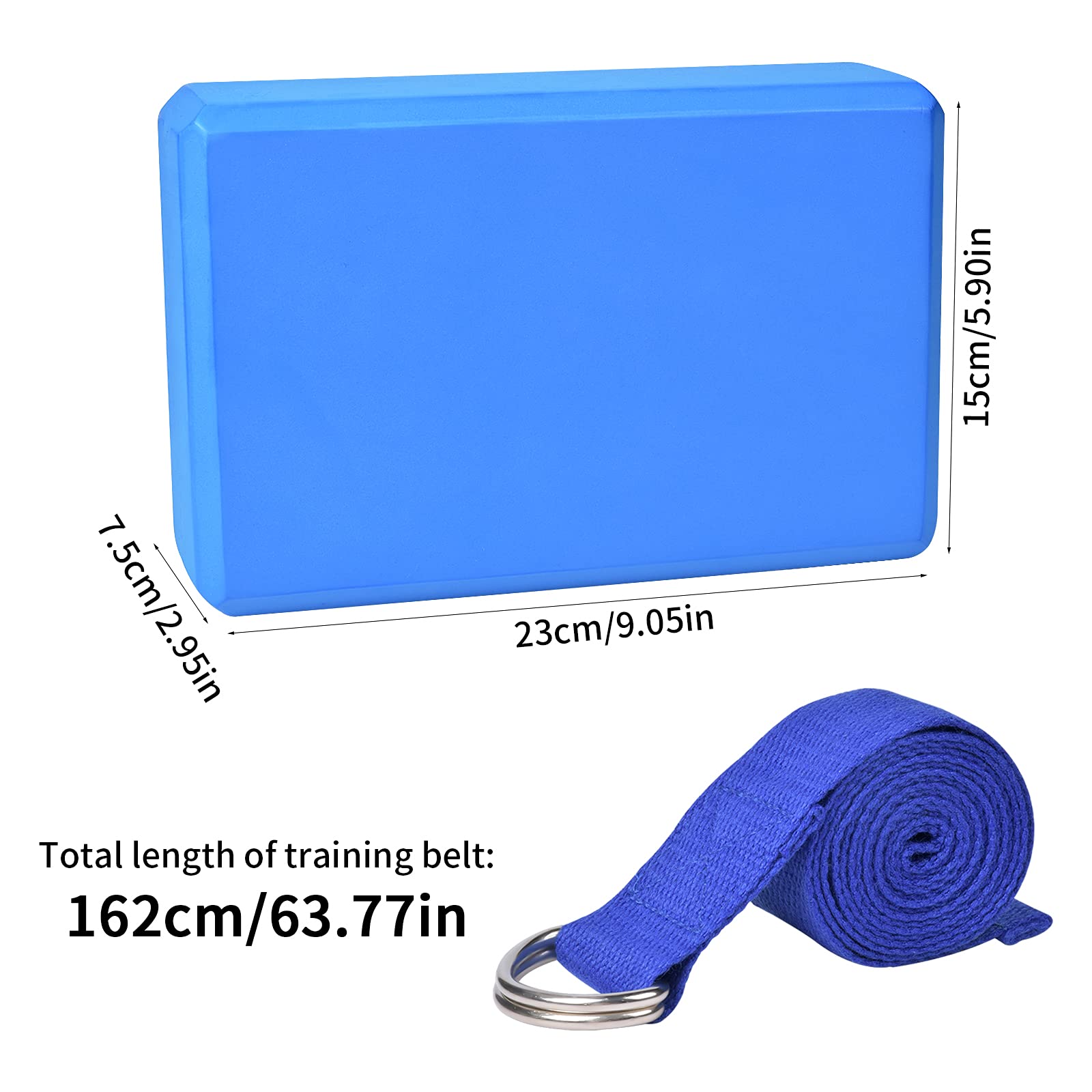 Rianpesn Brique Yoga Antidérapante En Mousse Haute Densité – Bloc De Soutien Pour Pilates, Stretching, Méditation – Léger, Stable Et Facile à Nettoyer – Plusieurs Couleurs