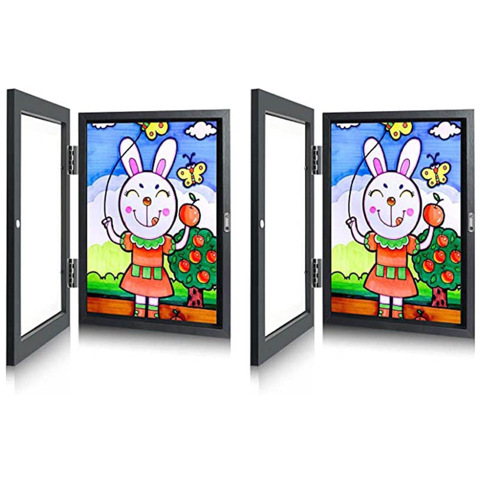 Cadre photo bois composite avec verre incassable antichoc