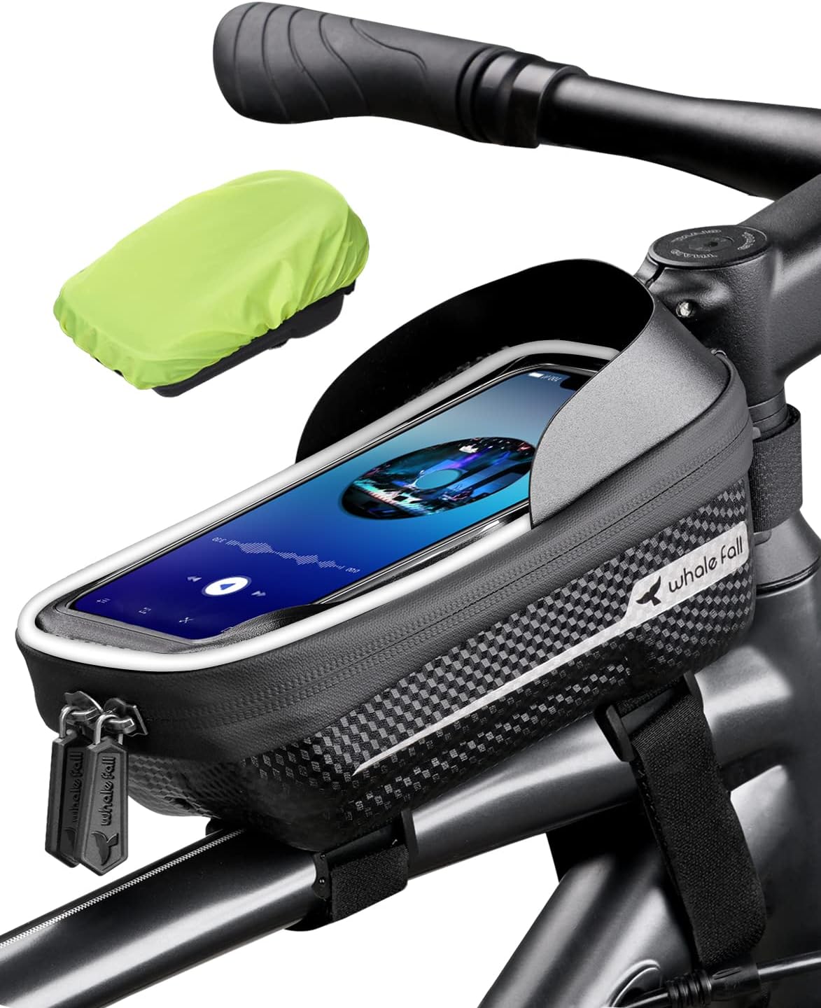 whale fall Bike Phone Holder Waterproof, Hard Casing Bike Bag, Bicycle Frame ...