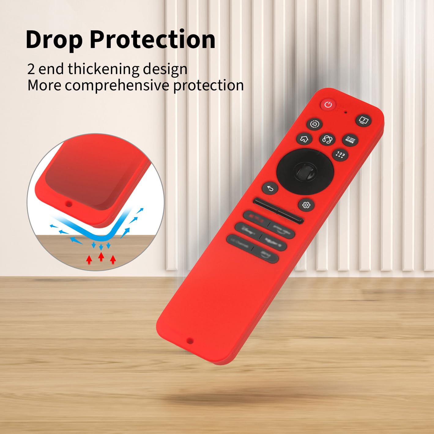 Protege Telecommande Free Coque Silicone Étui Pour Télécommande - Protection Anti-Choc/Eau - 21x5cm - Universelle Protege Telecommande Samsung