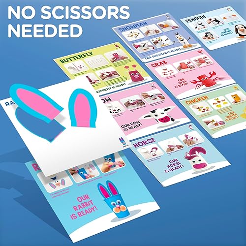 Miniatura 3 de Kit de artes y manualidades para niños de 3, 4, 5, 6 años – Crea 8 proyectos de animales lindos – Set de regalo para niñas y niños