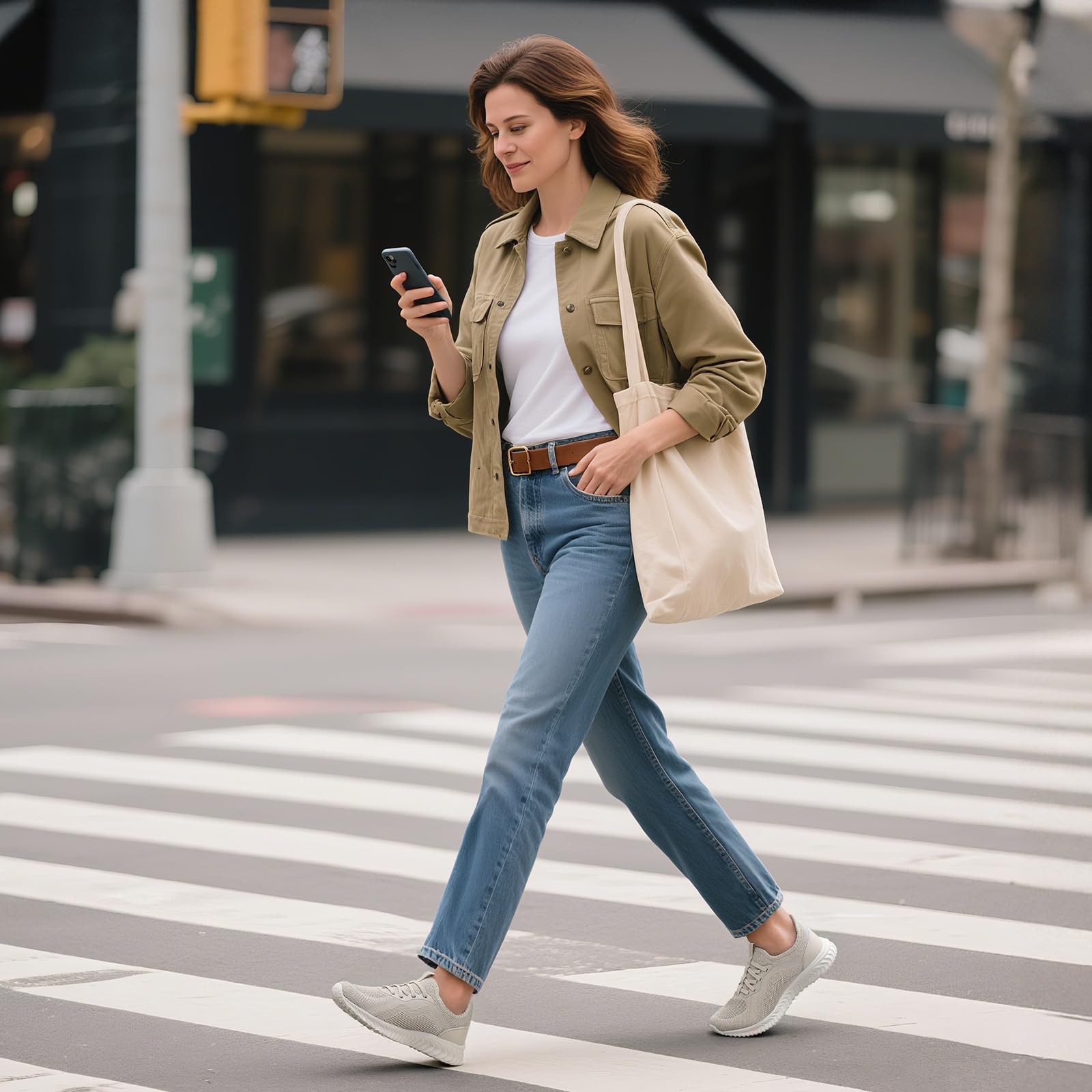 STQ Zapatillas deportivas para mujer, cómodas y ortopédicas para el trabajo, ligeras, para caminar o ir al gimnasio