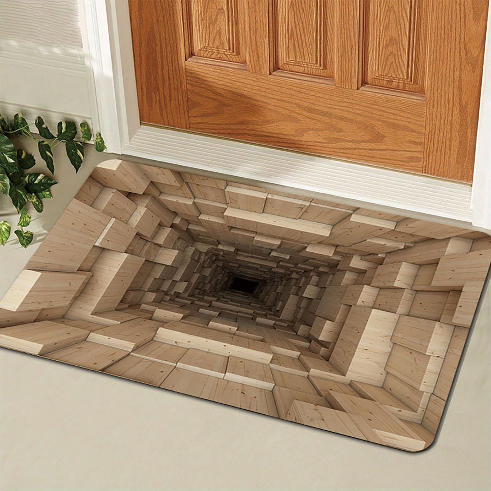 Avsmgp C 3D Vortex Rugs Optical Illusion, Personality And Reativity Arpet- Soft Non-Slip Front Door Mat Indoor- For Bathroom, Shower, Tub, Sink, Toilet, Entry Way, Indoor Doormat,,60 * 90Cm