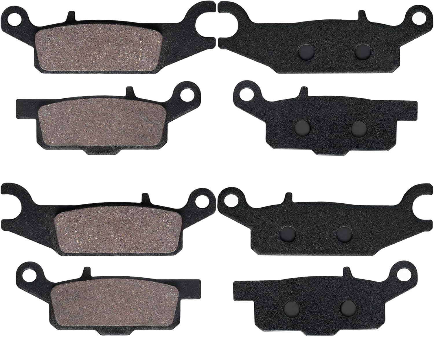 LOCOPOW Grizzly 700 Brake Pads for Yamaha Grizzly 700 YFM700 2007-2024/ Grizzly 550 YFM550 2009-2014,Replaces OEM Part # Yamaha 3B4-W0045-00-00/10-00, 3B4-W0046-00-00