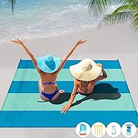 Vista 20 de Beach Blanket Oversized Extra Large 78" X 81",Waterproof Sandproof Beach Blanket 1-7 Adults Lightweight Durable for Travel Camping Hiking Picnic