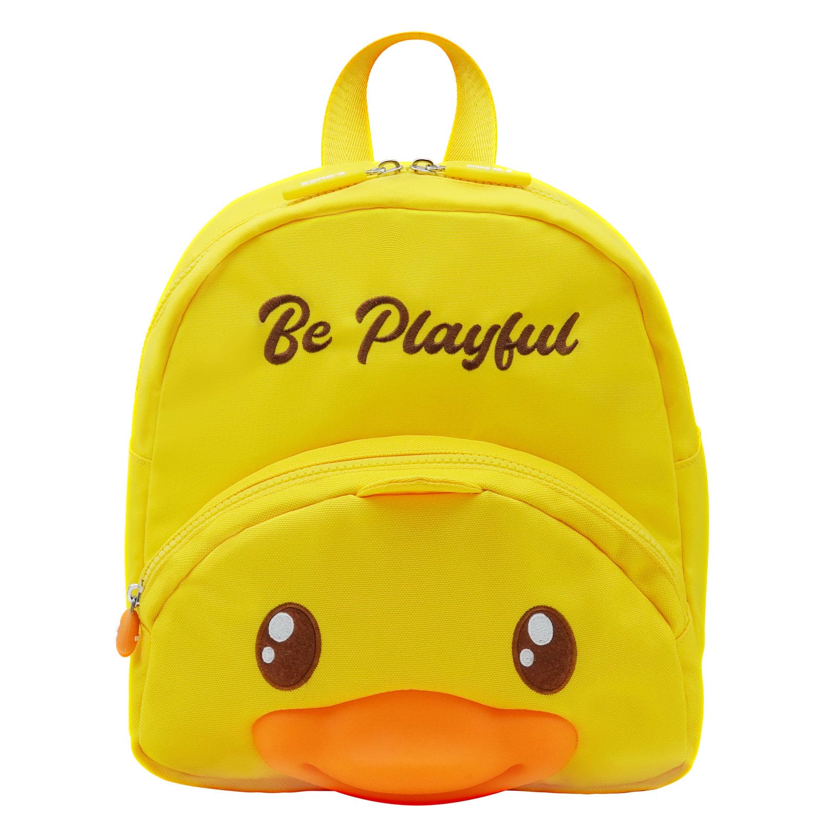 B.Duck Kids Backpack Kindergarten Toddler Mini Backpacks Cute Animal Cartoon Duck for Boys Girls, School, Travel, Daily Use(Age 3-7 (11" h), 02 Yellow