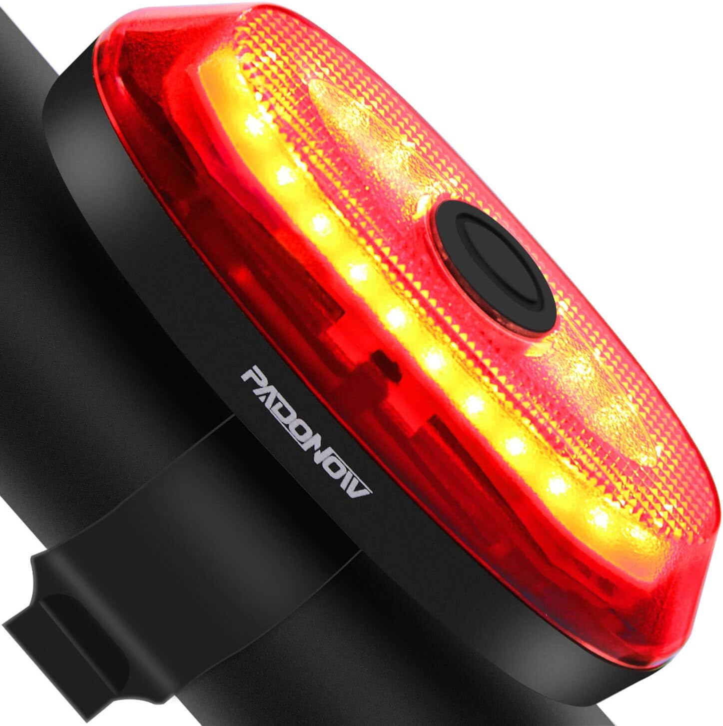 Smart Bike Tail Light: Ultra Bright Rear Led Brake Light USB Rechargeable Auto On/Off Red Flashing Lights Easy Mount Cycling Safety Taillight High Lumen Daytime Waterproof Bicycle Back Light