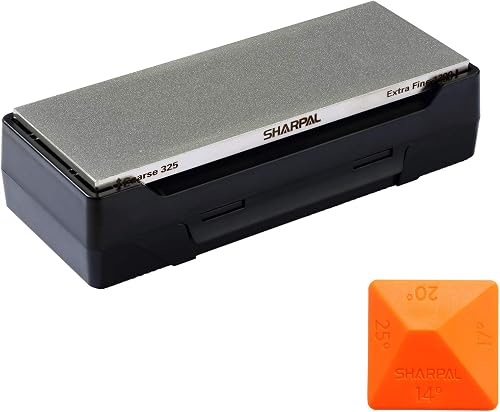 SHARPAL 162N Diamond Whetstone Knife Sharpener with Stora…