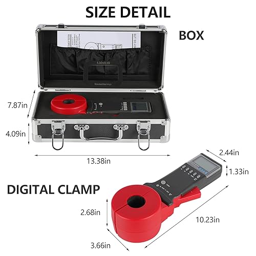 Miniatura 2 de Metro 0.01-200 del probador de la resistencia de tierra de tierra de la abrazadera de ETCR2100A+ Digital
