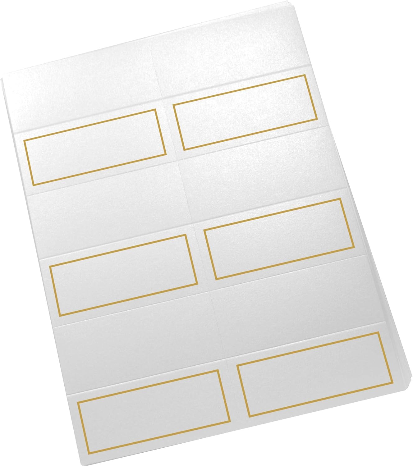 Single Line Border Printable Place Cards, Gold (Choose Color), Set of 150 (25 Sheets), Laser & Inkjet Printers - Wedding, Party, Dinner, and Special Events - Made in the USA