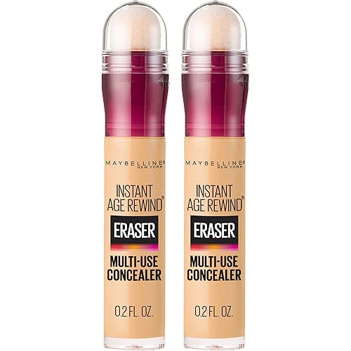 Maybelline Instant Age Rewind Eraser Dark Circles Treatment Multi-Use Concealer, Sand, 0.2 Fl Oz (Pack of 2)