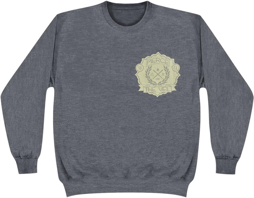 Pierce the Veil Men's Laurel Sweatshirt Medium Grey