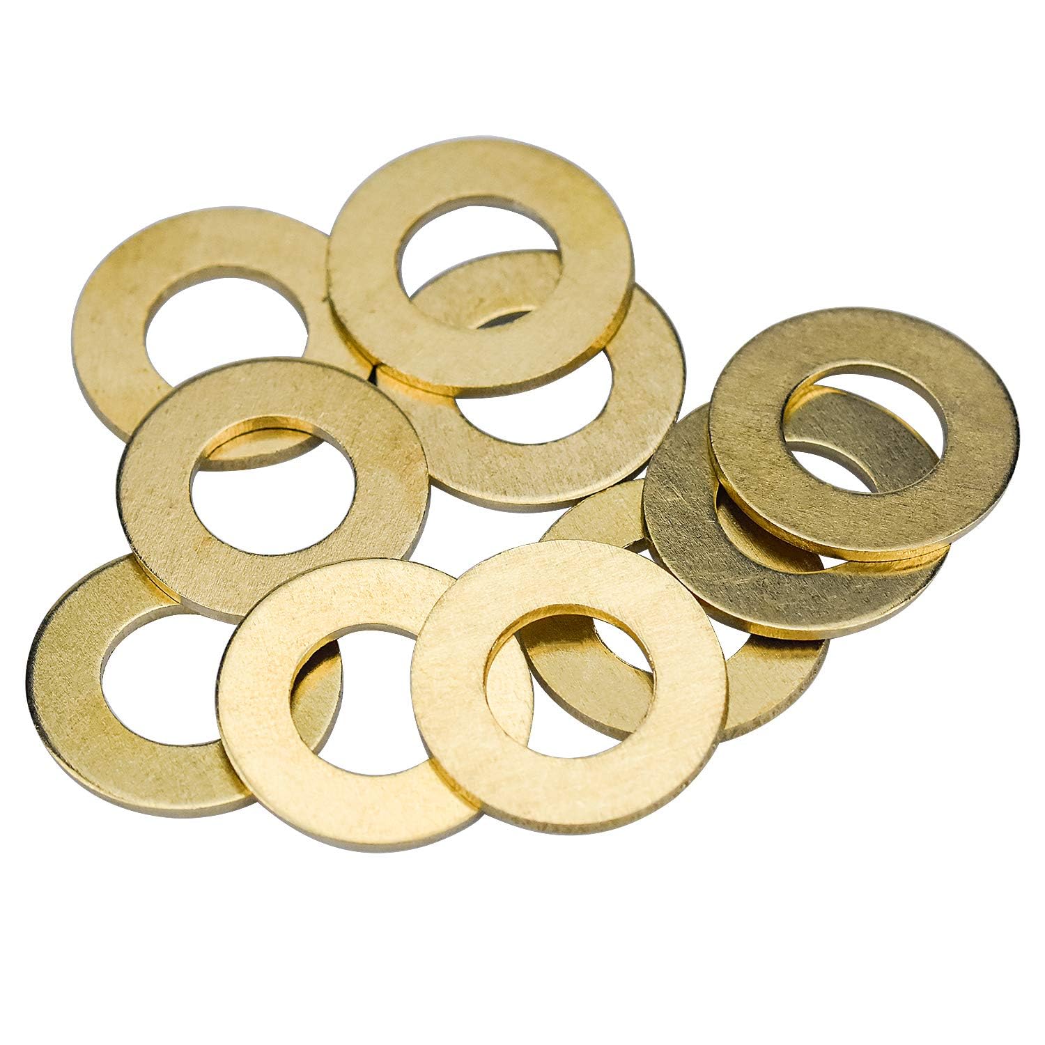 Set di 180 rondelle in ottone, 8 misure, dischi piatti e di sicurezza, assortimento (M2, M2.5, M3, M4, M5, M6, M8, M10), dischi piatti in ottone per viti e dadi