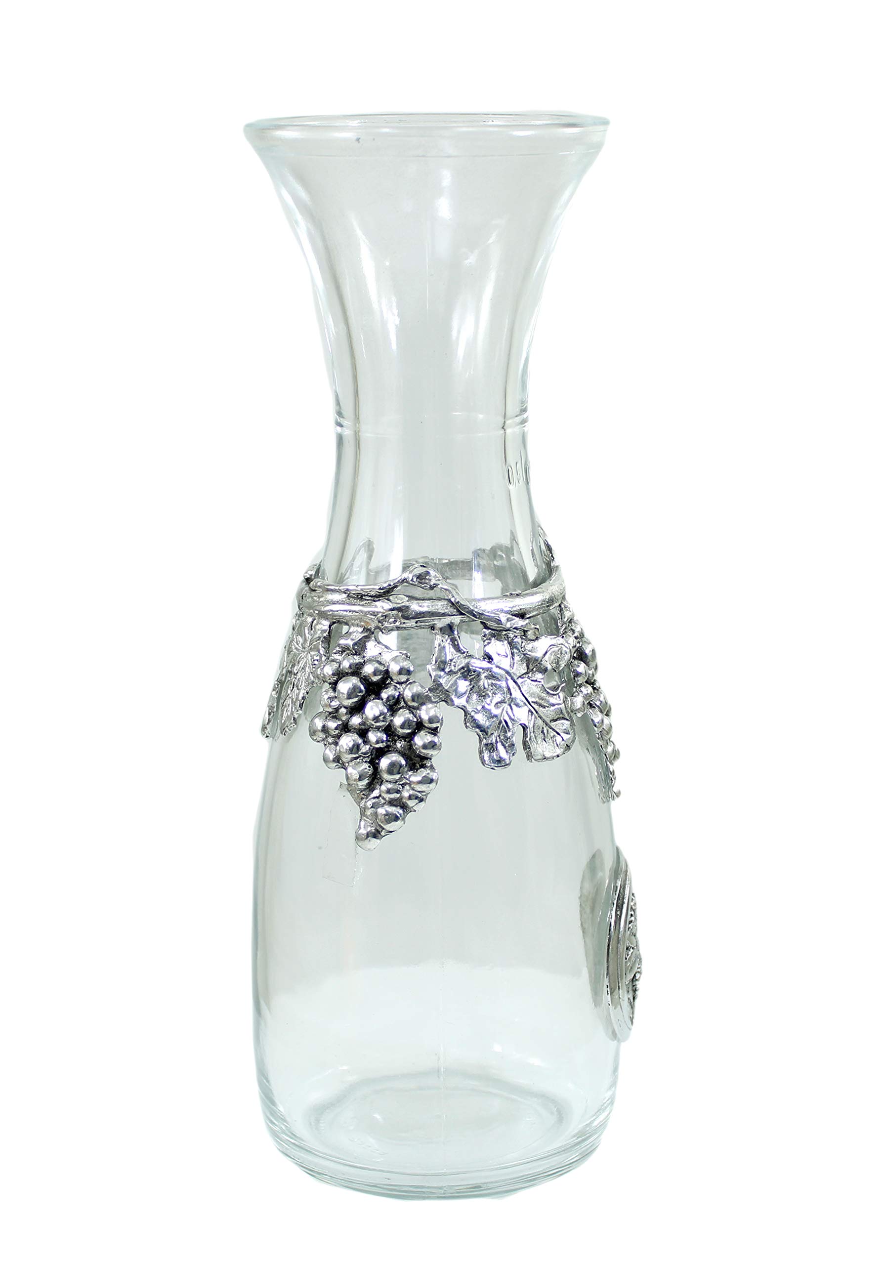Cavagnini Luxury Glass Bottle and Pewter Handcrafted Design for Daily Use and Special Occasions