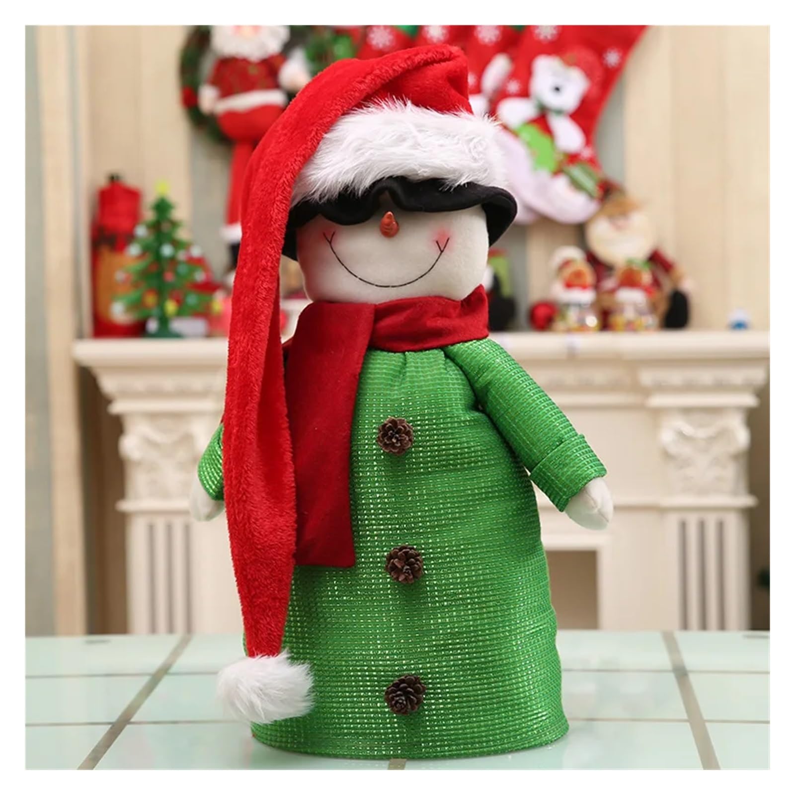 Weihnachtsartikel, Nikolausmütze, erweiterte Erwachsenen-Weihnachtsmannmütze, Plüsch-Weihnachtsmannmütze, Kinder-Weihnachtsrequisiten, Weihnachtsmannmütze