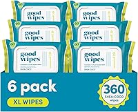 Vista 15 de goodwipes Toallitas desechables para glúteos hechas con vitamina E y aloe, dispensador de toallitas húmedas suaves y suaves para uso doméstico