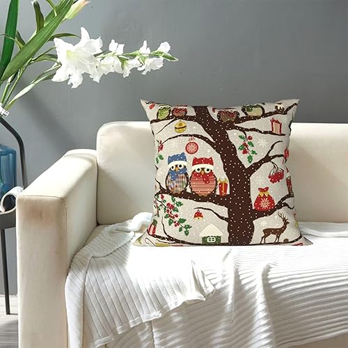 Miniatura 5 de Aimeryup Throw Pillow Covers 20x20 Inch owl Birds Decorative Pillow Covers Cushion Covers cojines decorativos para sala Pillow Cases Cute Throw