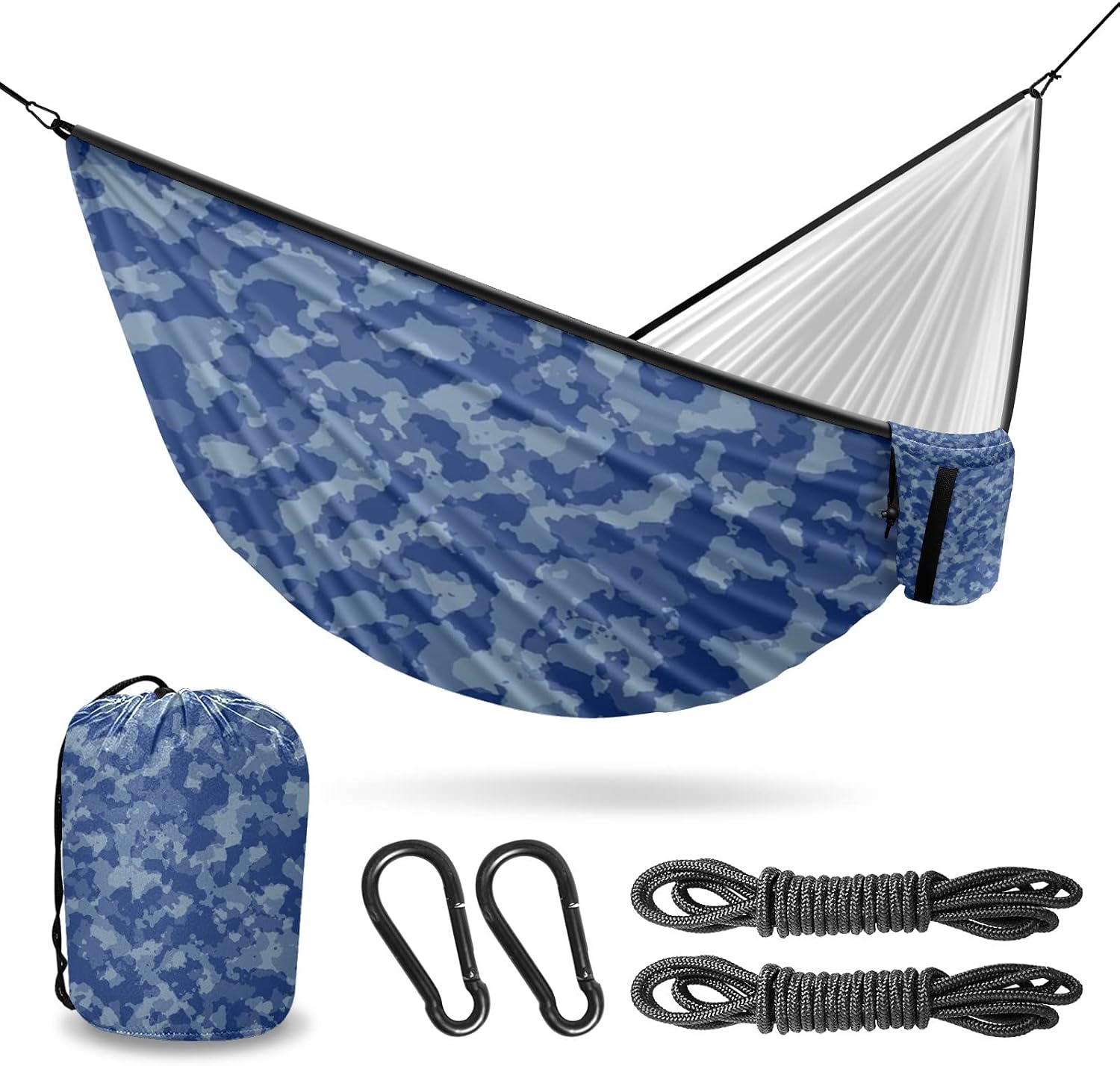 Coypubb Camping Hammock - Single/Double Nylon Hammock With Tree Straps For Outdoor Use