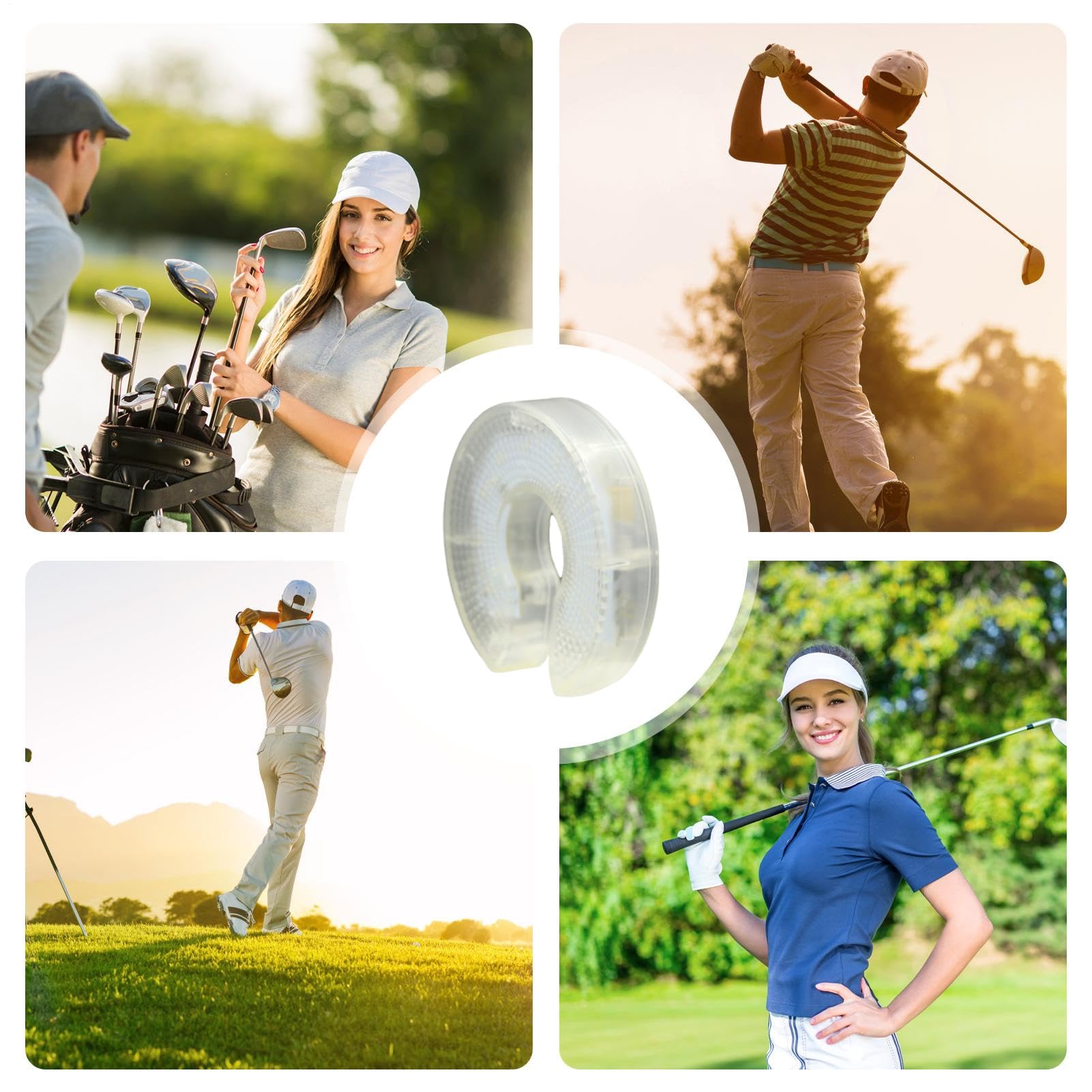 Luz LED para agujero de golf, lámpara verde multicolor de alto brillo para exteriores
