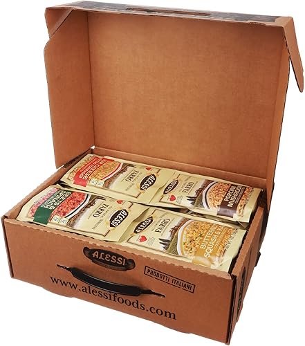 Miniatura 2 de Alessi Taste of Italy - Caja de regalo de variedad navideña, muestra de sopas de inspiración cultural, risottos, farros y palitos de pan prémium