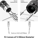 NEEWER Lens Sucker and Spanner Kit, IC Pick Up Vacuum Suction Pen with 7 Interchangeable Suction Cups and Curved Tips Camera Lens Spanner Wrench Stainless Steel Tool for Lens Repairing and Cleaning