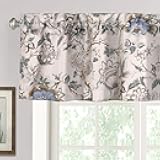 H.VERSAILTEX Blackout Curtain Valances for Kitchen Window/Living Room/Bathroom Privacy Added Rod Pocket Home Decoration Winow Valance, 52