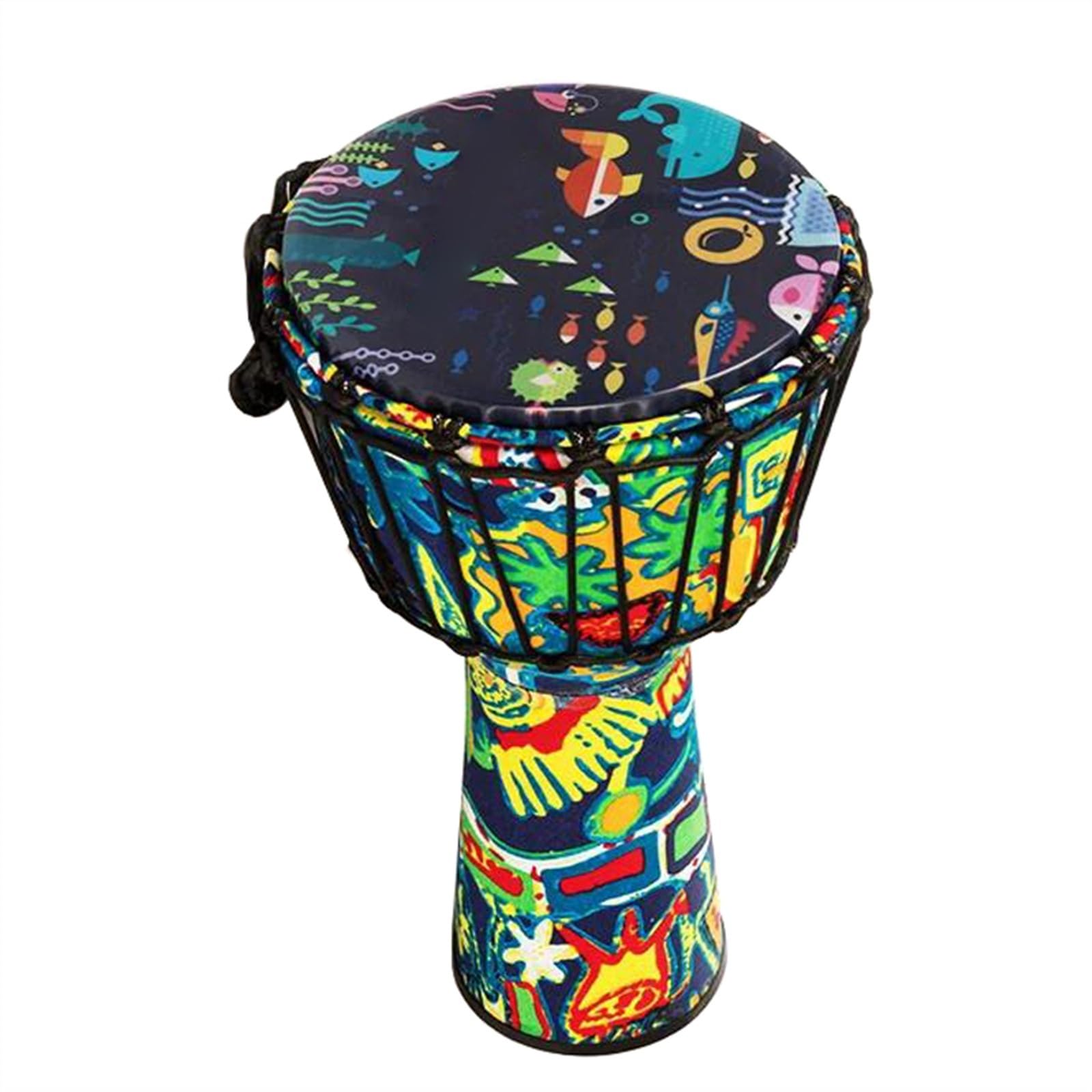 8,5-calowy Bęben Zachodnioafrykański Bęben Djembe Dla Początkujących Małych Instrumentów Perkusyjnych Afrykański Bęben Instrument (Color : A)